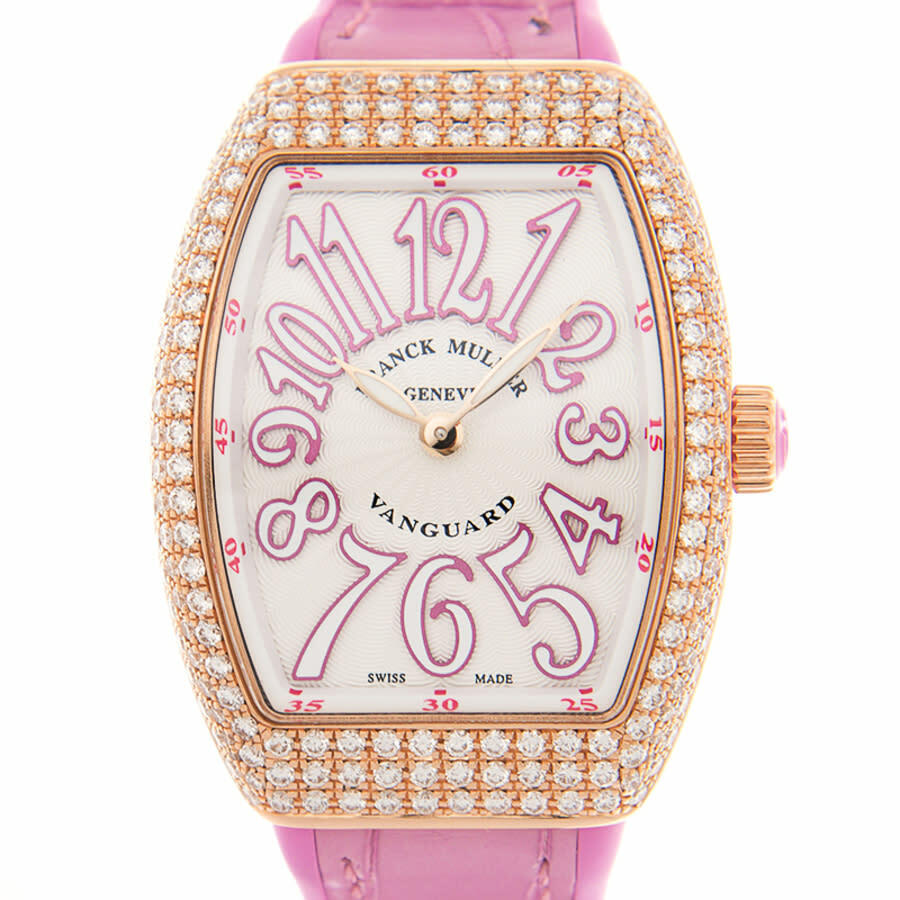 Franck Muller Vanguard Quartz Diamond White Dial Unisex Watch V 29 QZ D (5N.RS)