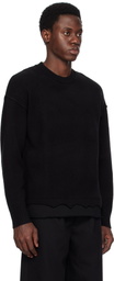 Izzue Black Layered Sweater