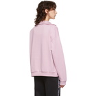 Kenzo Pink Zippered High Collar Sweatshirt