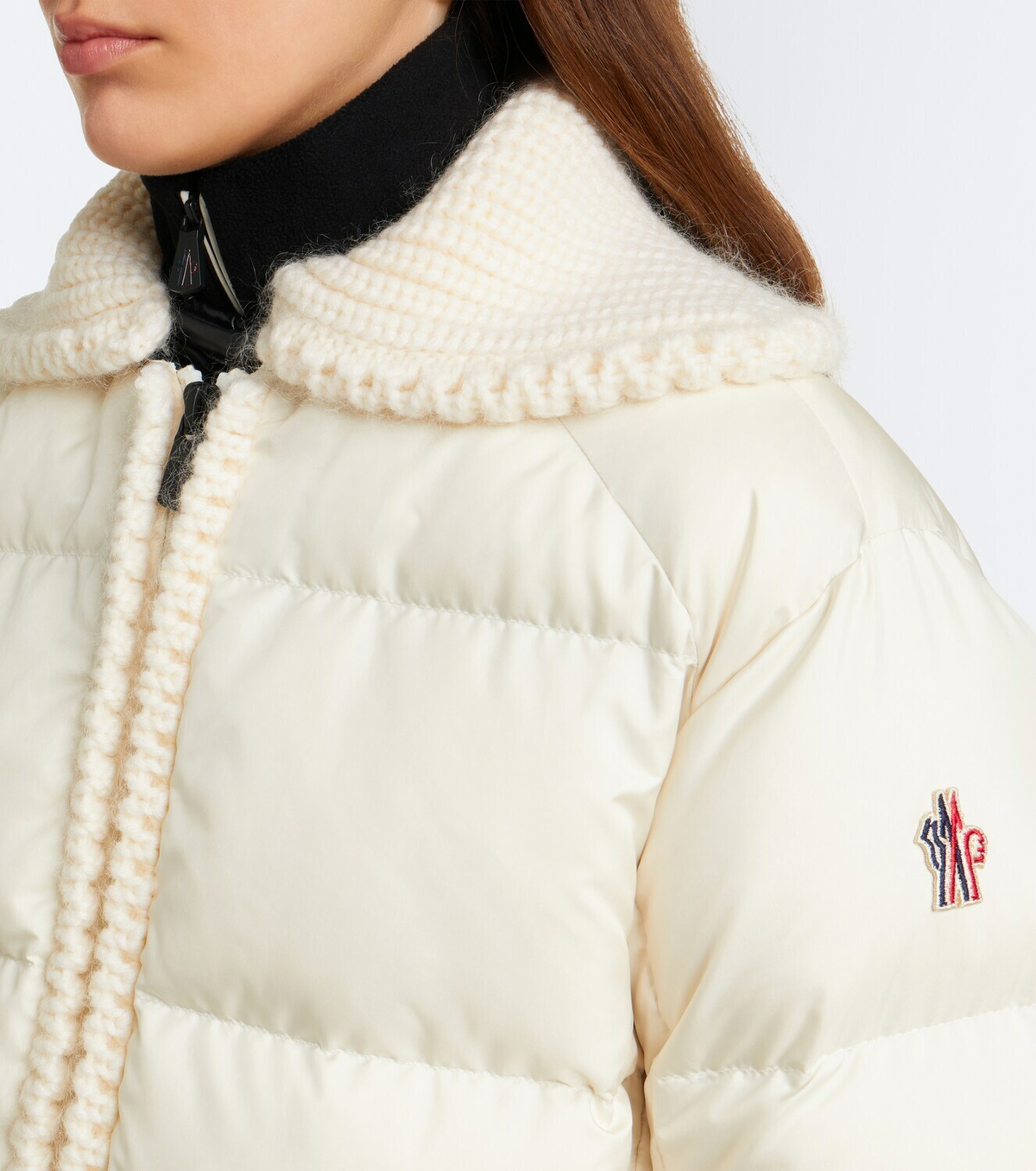 Moncler Grenoble Wool-trimmed down ski jacket