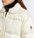 Moncler Grenoble Wool-trimmed down ski jacket