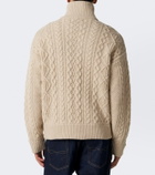 Polo Ralph Lauren Aran-knit wool and alpaca zip-up sweater