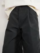 Willy Chavarria - Chilango Straight-Leg Pleated Woven Bermuda Shorts - Black