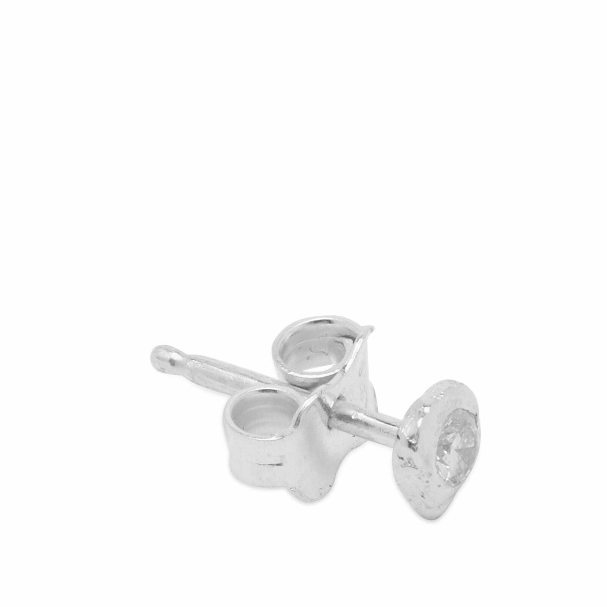Pearls Before Swine Men's 3mm Single Diamond Stud Earring in White Diamond 