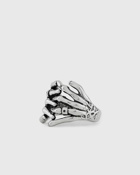 Serge De Nimes Silver Skeleton Hands Ring Silver - Mens - Jewellery