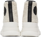 Alexander McQueen Off-White Shearling Tread Slick Sneaker