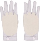YULONG XIA SSENSE Exclusive Pink and Purple Faux-Leather Gloves