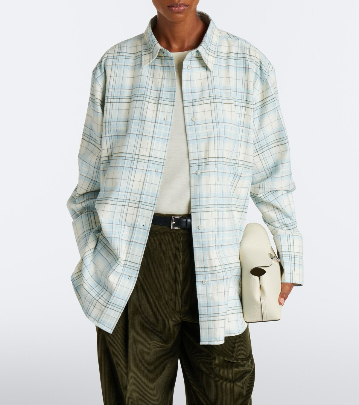 Róhe Checked cotton shirt