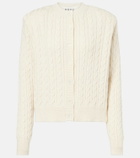 Róhe Cable-knit cotton and wool cardigan