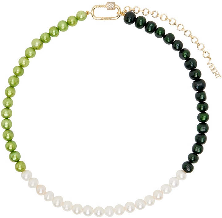 Photo: VEERT Green 'The Chunk Multi' Pearl Necklace