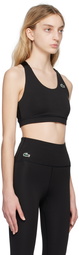 Lacoste Black Criss-Cross Sport Bra