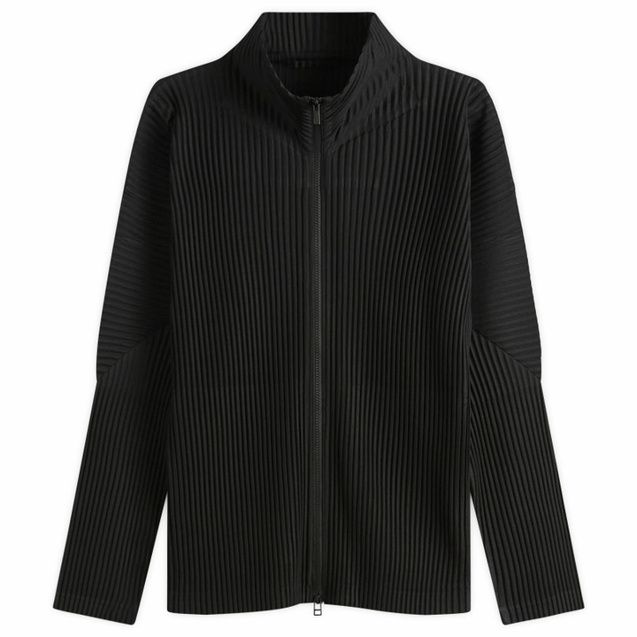 Photo: Homme Plissé Issey Miyake Men's Pleat Zip Up Cardigan in Black