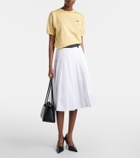 Prada Logo silk-blend top