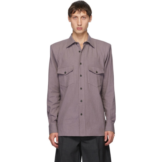 Photo: Dries Van Noten Purple Padded Ballroom Shirt