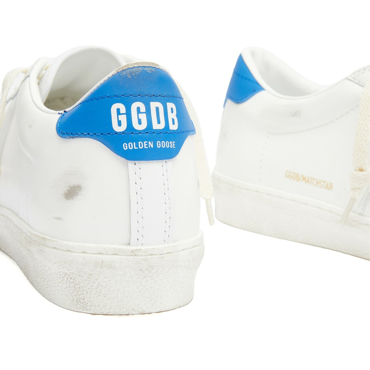 Golden Goose Men's Matchstar Leather Sneaker in Optic White