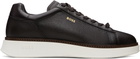 BOSS Brown Leather Sneakers