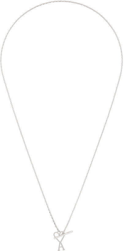 Photo: AMI Paris Silver Ami de Cœur Necklace
