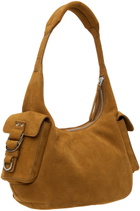 Blumarine Tan Regular-Sized Nubuck Leather Cargo Bag