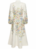 ZIMMERMANN - Matchmaker Buttoned Linen Midi Dress