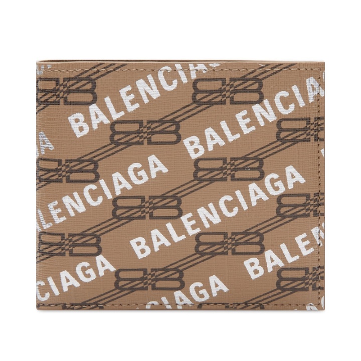 Photo: Balenciaga Men's Billfold Wallet in Beige/Brown