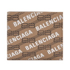 Balenciaga Men's Billfold Wallet in Beige/Brown