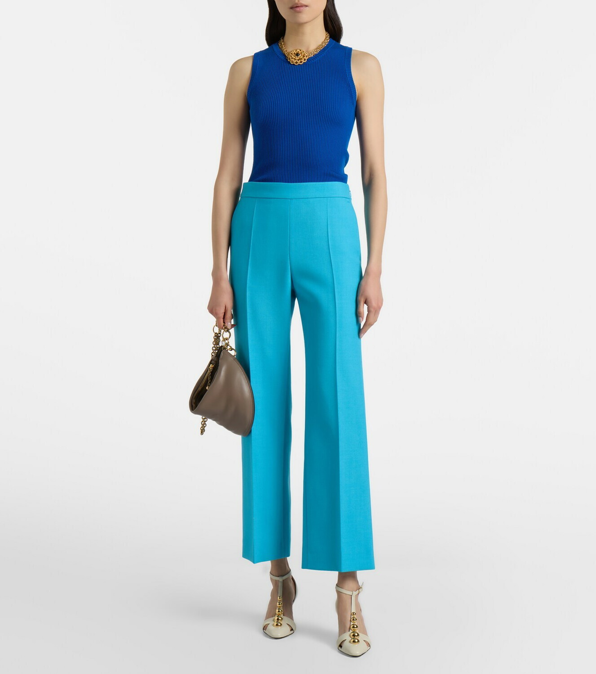 Chloé Ribbed-knit wool tank top