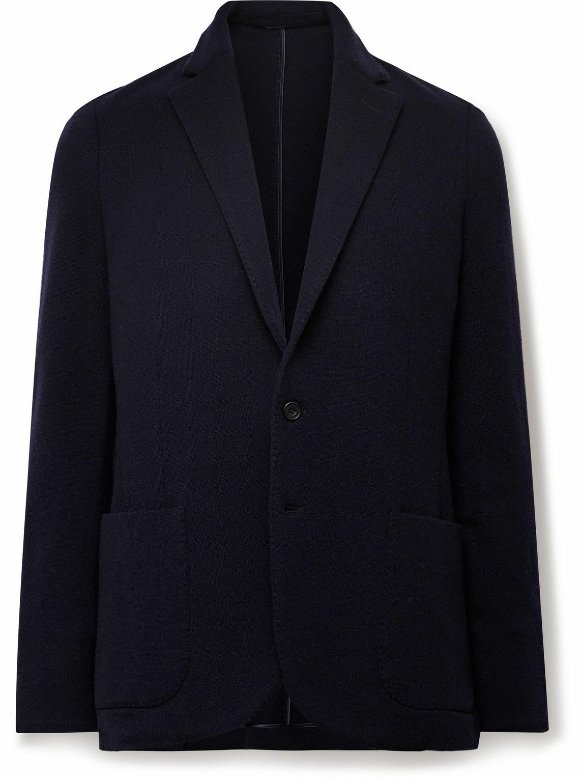 Anderson & Sheppard - Unstructured Wool and Cashmere-Blend Blazer - Blue