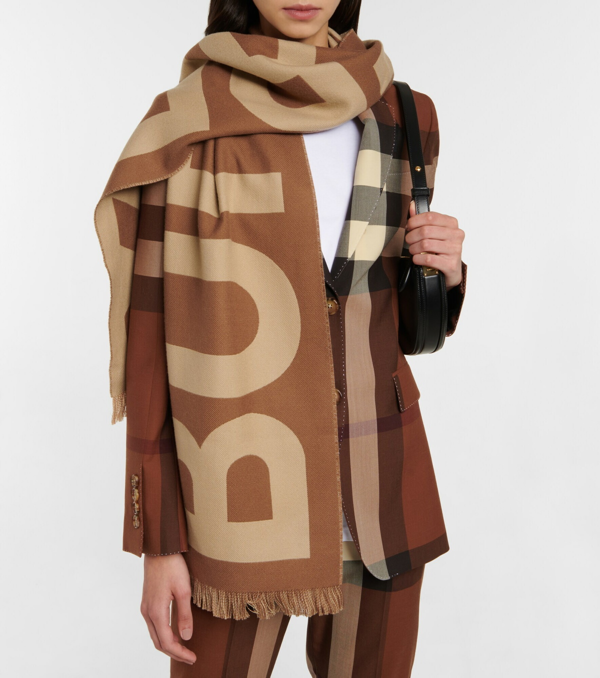 Burberry - Logo Wool Scarf Burberry