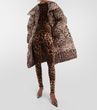 Dolce&Gabbana Leopard-print cotton-blend catsuit