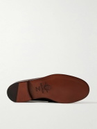 Yuketen - Rob's Pebble-Grain Leather Penny Loafers - Brown