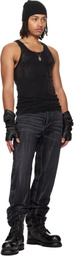 ALEXANDER DIGENOVA Black Classic Straight Leg Jeans