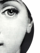 Fornasetti Black Tema E Variazioni N1 Wall Plate