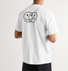 Vetements - Printed Cotton-Jersey T-Shirt - White