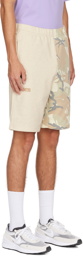 AAPE by A Bathing Ape Beige Camo Shorts