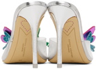 Sophia Webster Silver Vanessa Mules