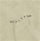 1017 ALYX 9SM - Logo-Print Cotton-Jersey T-Shirt - Brown