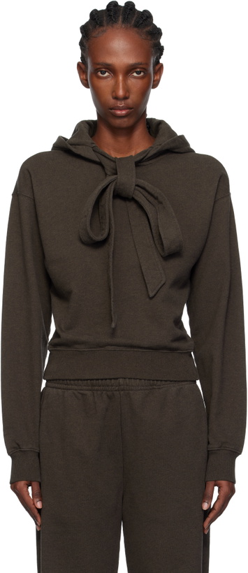 Photo: JW Anderson Brown Tied Bow Hoodie