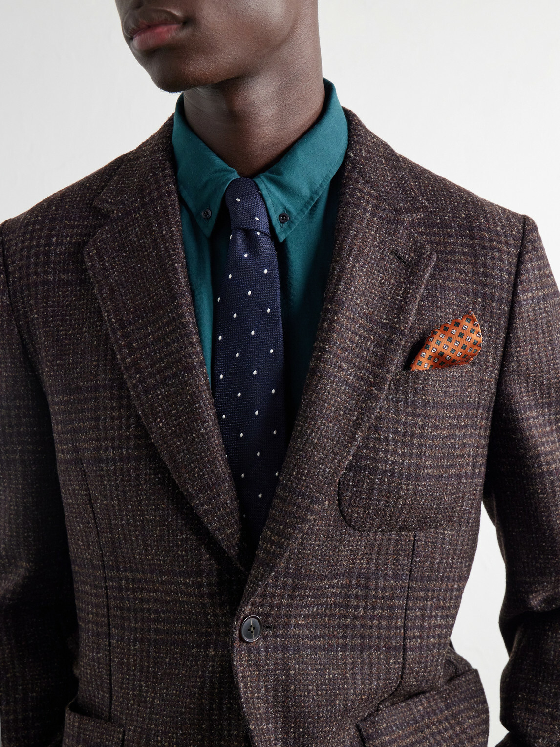 Paul Smith - Wool-Blend Prince Of Wales Blazer - Brown