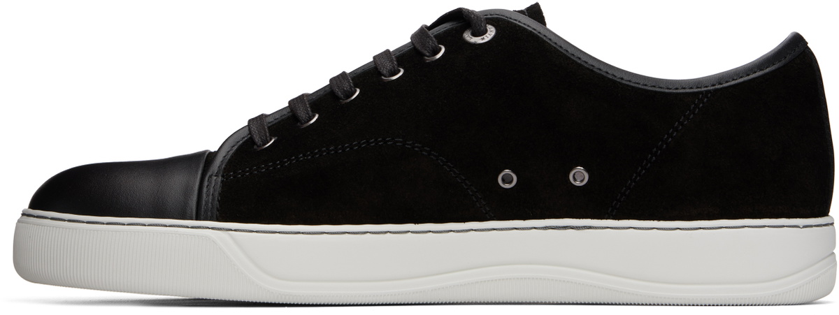 Lanvin Black DBB1 Leather & Suede Sneakers