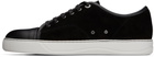 Lanvin Black DBB1 Leather & Suede Sneakers