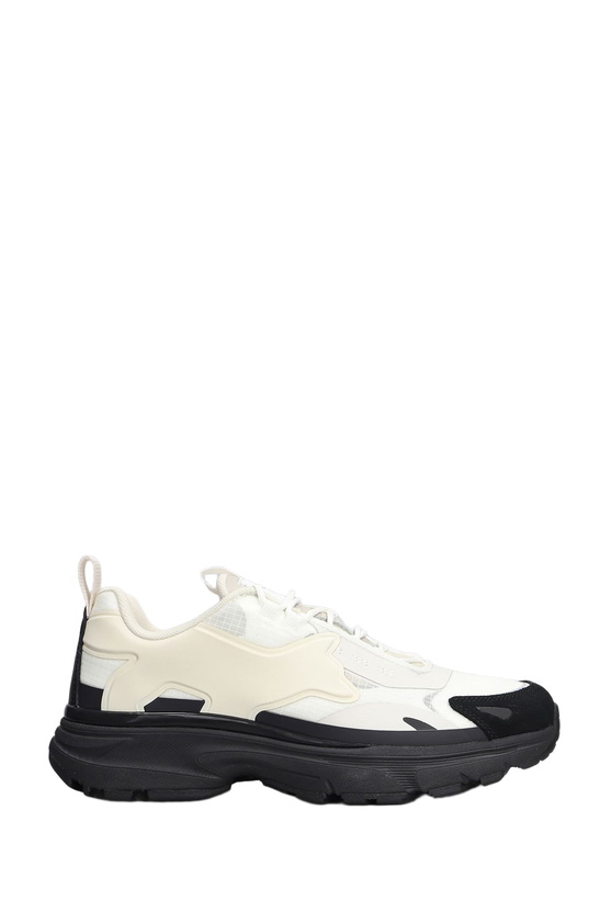 Photo: Maison Kitsuné Sora Runners Sneakers In Beige Polyester