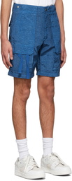 Helmut Lang Blue Military Shorts