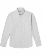 Carhartt WIP - Bolton Button-Down Collar Logo-Embroidered Cotton Oxford Shirt - Gray