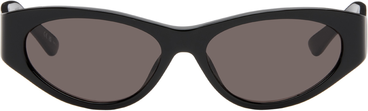 Balenciaga Black Tuesday Round Oval Sunglasses