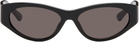 Balenciaga Black Tuesday Round Oval Sunglasses