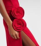 Magda Butrym Floral-appliqué draped gown