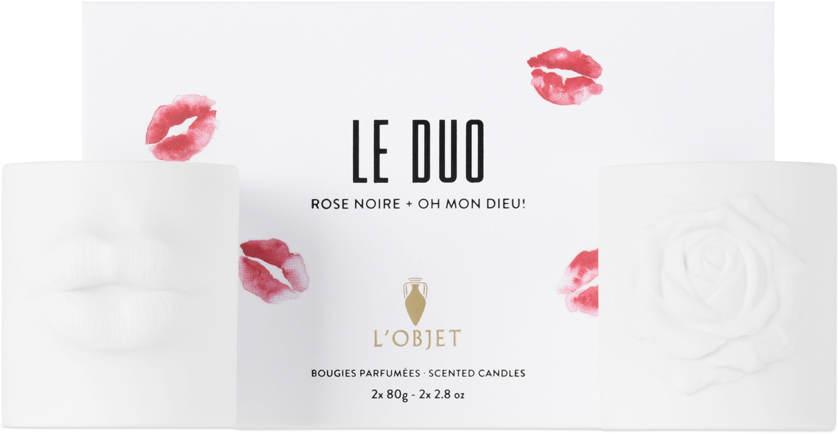 L'OBJET Rose Noire + Oh Mon Dieu! 'Le Duo' Candles