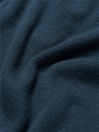 Allude - Serafino Ribbed Cotton and Cashmere-Blend Sweater - Blue