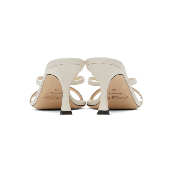 Jimmy Choo Off-White Maelie 70 Heeled Sandals