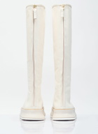 Max Mara Canvas Lace-Up Boots